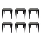 Kit 6 Mesa Para Churrasco Lazer Quadrada Monobloco Plastico