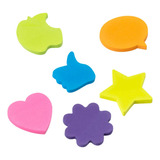 Kit 6 Mini Blocos De Notas Post it Coloridos Neon 50 Folhas