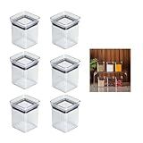 Kit 6 Mini Potes Herméticos Cozinha Tempero 180ml Paramount