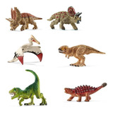 Kit 6 Miniatura Dinossauros
