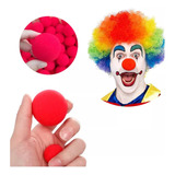 Kit 6 Nariz De Palhaço Espuma Vermelho Fantasia Carnaval