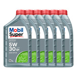 Kit 6 Óleo De Motor Mobil Super 5w30 Sintético Api Sp