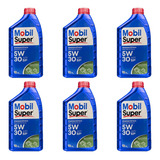 Kit 6 Óleo Para Motor Mobil Super 5w30 Semissintético Sp