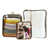 Kit 6 Organizador Roupas Mala Viagem Acessórios Sapatos