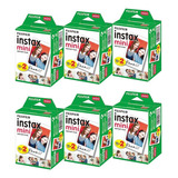 Kit 6 Pack Com 20 Filmes Fujifilm Instax Mini 120 Fotos