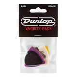 Kit 6 Palhetas Baixo Dunlop Variety Pack Bass Pvp117 Sortida