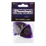 Kit 6 Palhetas Dunlop Tri Stubby Lexan 473p Tamanho 3 00