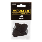 Kit 6 Palhetas Dunlop Ultex Jazz 2 00mm 427p Made In Usa Cor Preto
