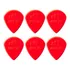 Kit 6 Palhetas Guitarra Nylon Jazz Iii 47r3n Vermelha Dunlop