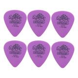 Kit 6 Palhetas Tortex 1 14mm Guitarra Violão Dunlop