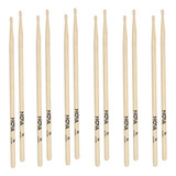 Kit 6 Pares Baquetas Nova By Vic Firth 7a Hickory Ponta Made