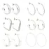 Kit 6 Pares De Brinco Argolas Grande Aço Cirurgico 2cm A 4cm