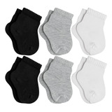 Kit 6 Pares De Meias Cano Curto Lupo Bebê Criança Algodão