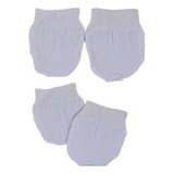 Kit 6 Pares Luvinha Para Bebe Recém Nascido Enxoval Branco
