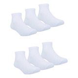 Kit 6 Pares Meia Infantil Lisa Menino Ou Menina Meias Bebê