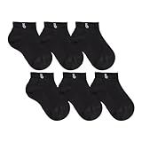 Kit 6 Pares Meia Infantil Lupo Unissex Algodão TAMANHO 24 29 COR PRETA SOMENTE