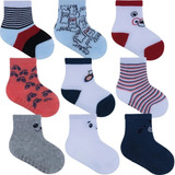 Kit 6 Pares Meia Infantil Menino Pimpolho 16 A 20 Sortidas