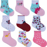 Kit 6 Pares Meia Infantil Pimpolho Menina 16 A 20 Sortidas