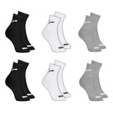 Kit 6 Pares Meias Esportivas Unisex Cano Médio Puma
