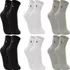 Kit 6 Pares Meias Lupo Cano Médio Esportivas Masculinas