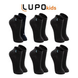 Kit 6 Pares Meias Lupo Infantil Atacado Meia Algodão