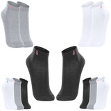 Kit 6 Pares Meias Lupo Soquete Cano Baixo Academia Original