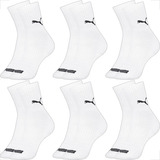 Kit 6 Pares Meias Puma Esportivas Cano Médio Adulto Original