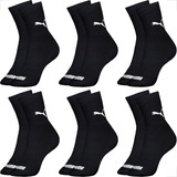 Kit 6 Pares Meias Puma Esportivas Cano Médio Adulto Original