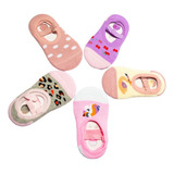 Kit 6 Pares Sapatilha Antiderrapante Infantil Menina Criança