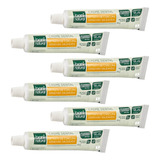 Kit 6 Pasta Dente Natural Vegana Boni Hortela E Curcuma