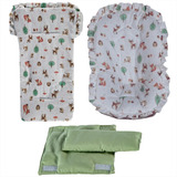 Kit 6 Pç Exclusivo Capas Carrinho E Bebê Conforto Protetores