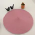 Kit 6 Pças Lugares Jogo Americano Descanso Prato Mesa Supla Cor Rosa Empoeirado Liso