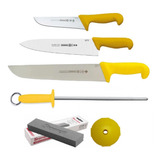Kit 6 Pçs Original Mundial Starret Profissional Chaira Facas