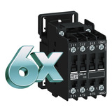 Kit 6 Peças Contator Tripolar Weg 25a 220v Cwl25 10 30d23