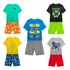 Kit 6 Peças De Roupa Infantil Masculino 3 Camisas + 3 Shorts