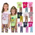 Kit 6 Peças Infantil Juvenil Feminino Camiseta + Legging