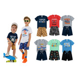 Kit 6 Peças Infantil Masculino Menino