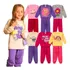 Kit 6 Peças Moletom Menina Infantil Inverno Atacado Barato