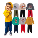 Kit 6 Peças Moletom Menino Infantil Inverno Atacado Promo