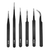 Kit 6 Peças Pinça Anti Estática Para Manutenção Eletrônica