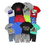 Kit 6 Peças Roupa Infantil Menino 3 Conjuntos Verão Barato