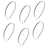 Kit 6 Peças Tiara De Cabelo Lisa Unissex Esportes Adulto