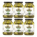 Kit 6 Pepino Conserva Fatiado Agridoce Danimar Vidro 300g