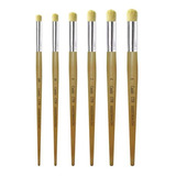 Kit 6 Pinceis Pituá Stencil Castelo C558 Tam 000 00 0 2 4 6
