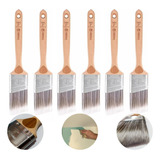 Kit 6 Pincel Trincha Angular 101 1 1 2 Profissional Tigre