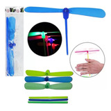 Kit 6 Pirocóptero Helicóptero Super Hélice Gira Com Luz