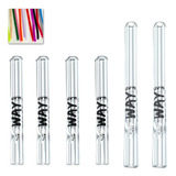 Kit 6 Piteiras De Vidro Diversos Tamanhos   Way Glass