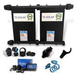 Kit 6 Placas 2mt 3 5m 5 000 Lts Aquecedor Solar Piscinas F
