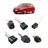 Kit 6 Plug Chicote Sensor Agua Óleo Rotação Bobina Vw Gol G5