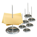 Kit 6 Porta Comanda Comandeira De Mesa Espeto Aço Inox 15cm